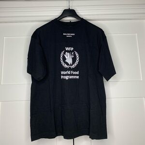 Balenciaga "WFP" Logo Black T-Shirt - World Food Programme